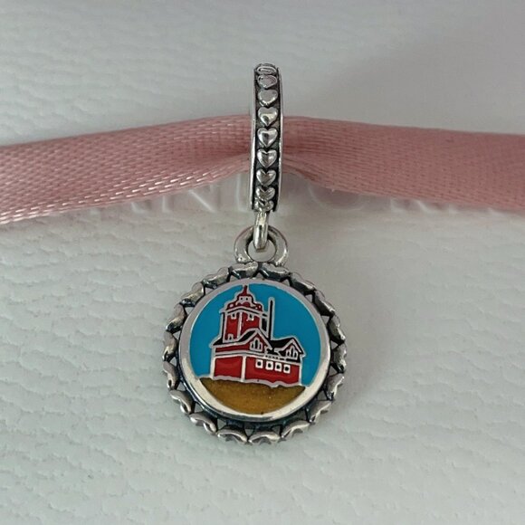 Rare Pandora Country Of Holland Exclusive Farmhouse Image Dangle Charm - Picture 3 of 4